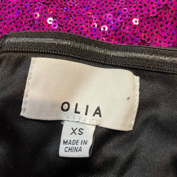 Hot Pink Sequined Mini Dress - Picture 6 of 6